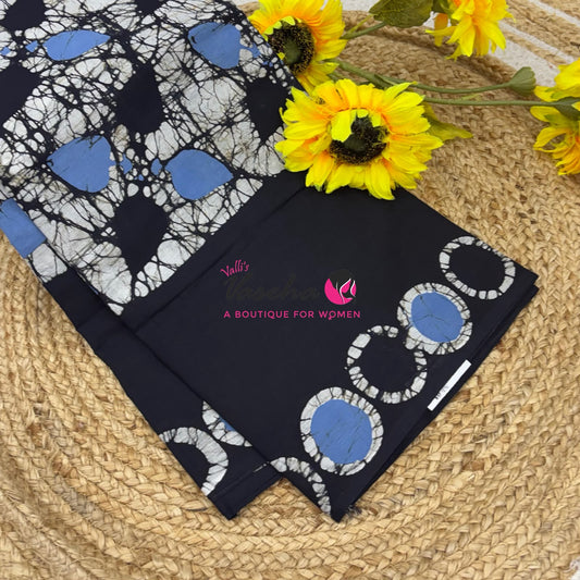 Pure Soft Mul Mul Cotton Sarees - Hand Block Prints - VVMMC009