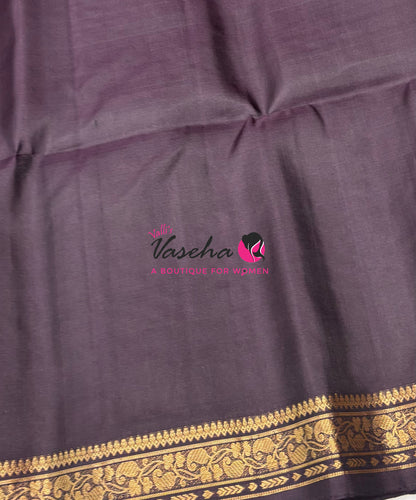 Pure Soft Silk Saree - Chocolate & Brown Shade - VVPSS099