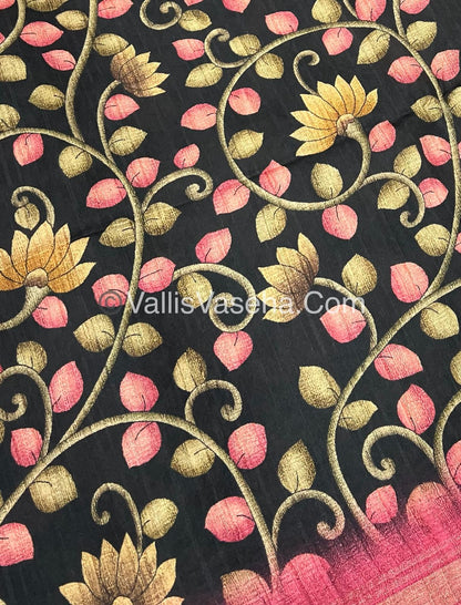 Art Silk / Semi Gicha Tussar Saree  - VVSGT002