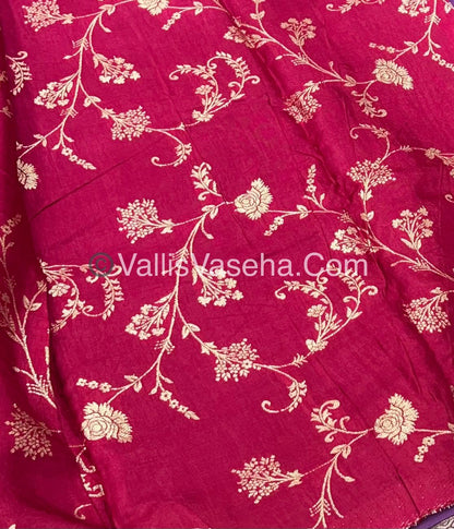 Semi Viscose / Semi Mysore Crepe Silk Variety - Embossed Design - VVSMC002