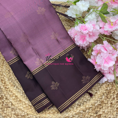 Half Mix - Pure Soft Silk Saree - Retta Petta Border - VVPSS154