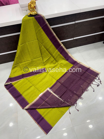 Semi Tussar Silk - Vairavoosi Design - VVSTS037