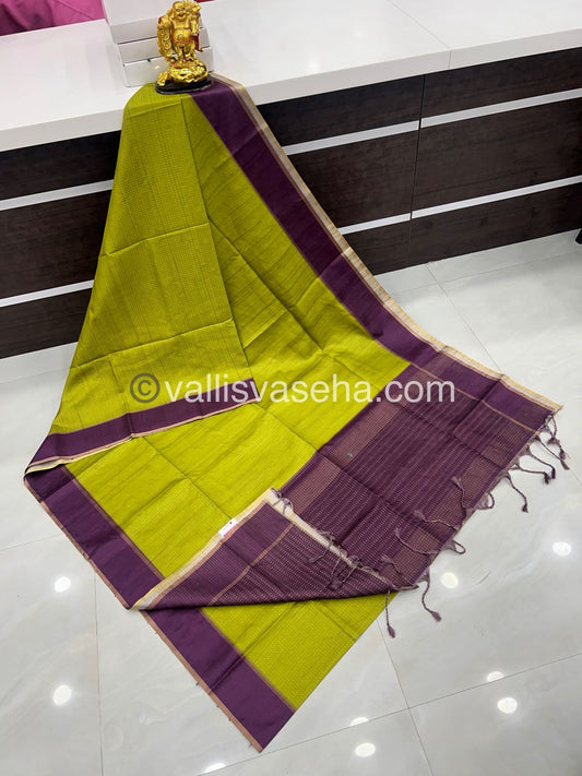 Semi Tussar Silk - Vairavoosi Design - VVSTS037