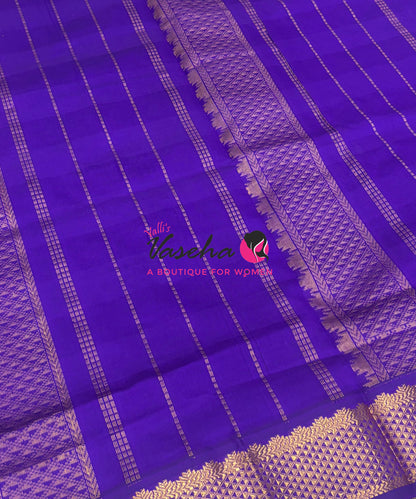 Semi Silk Cotton Saree |  Pazhum Pazhamum Checks Design |VVSSC018