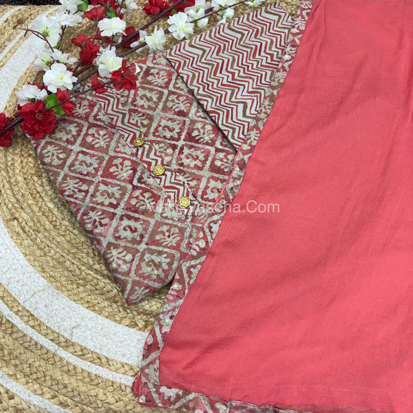 20%less - Offer Unstitched Material - Soft silk  Material -VVDUM004