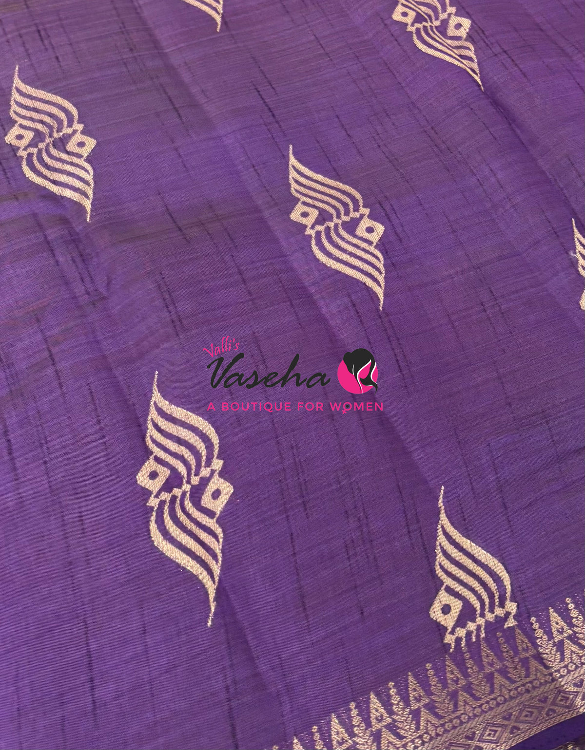 Semi Tussar Silk Saree | Purple Shade |VVSTS072