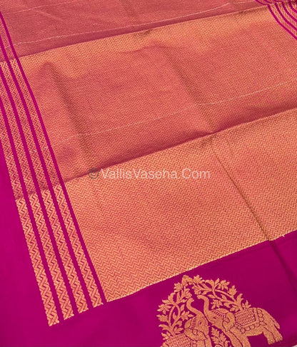 Mulberry Semi Silk - Dark  pink  Shade - VVMSS003