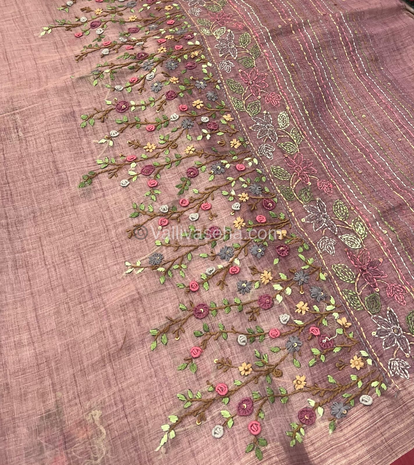French Knot - Tissue Saree -  VVLFN001
