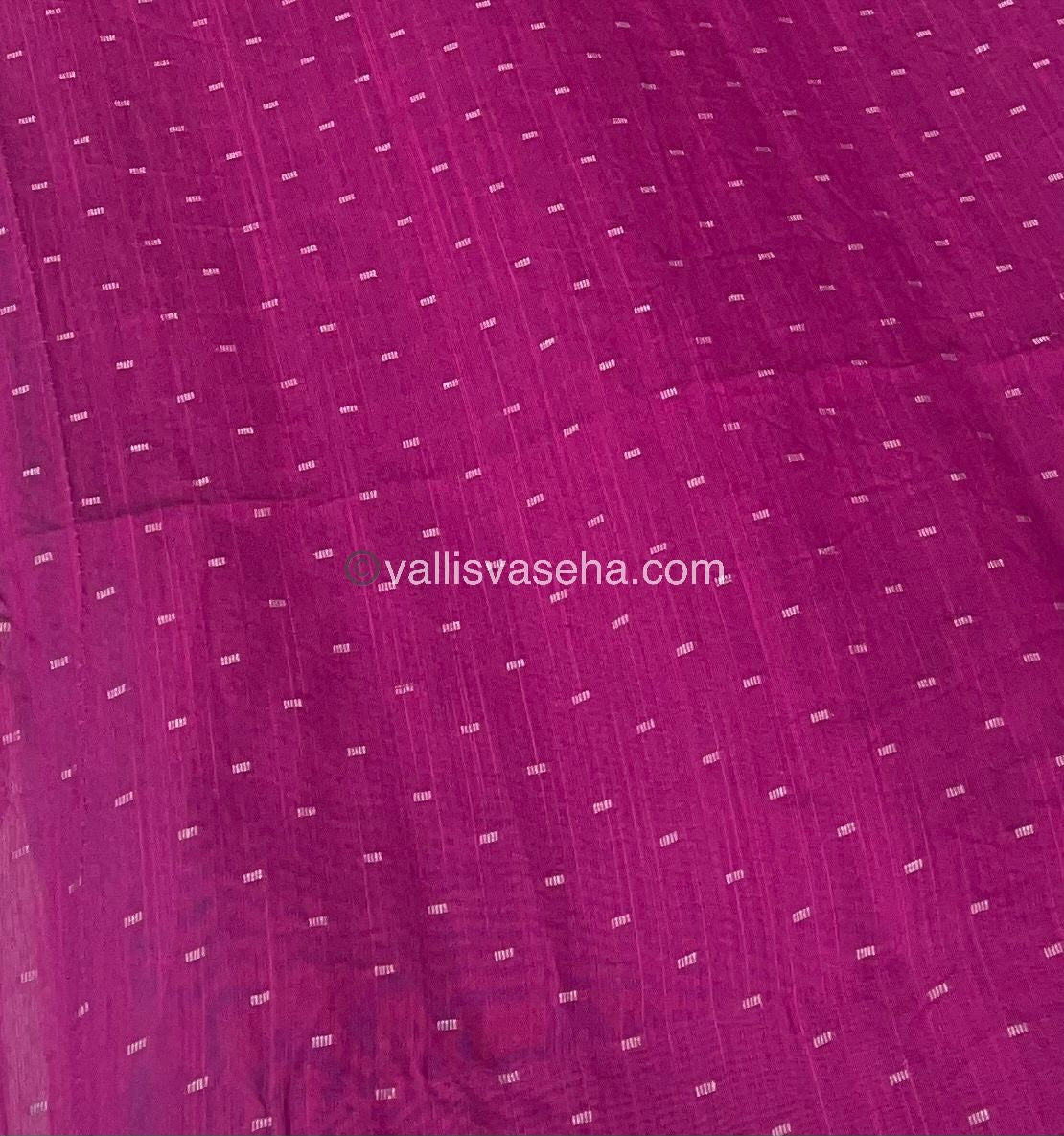 Pre Booking [4-6 Weeks]|Butter Silk - Blue & Pink Combo - VVBS001