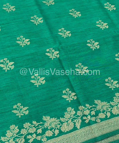 Banarasi - Heritage Silk - Semi Kathan Silk - Green Shade - VVBHS008