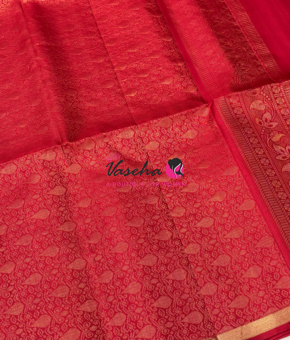 Pure Soft Silk Saree - Red Shade - VVPSS119