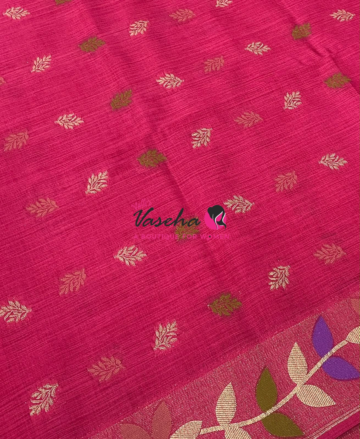 Banarasi - Heritage Meenakari Silk -   Pink Shade - VVBHS016