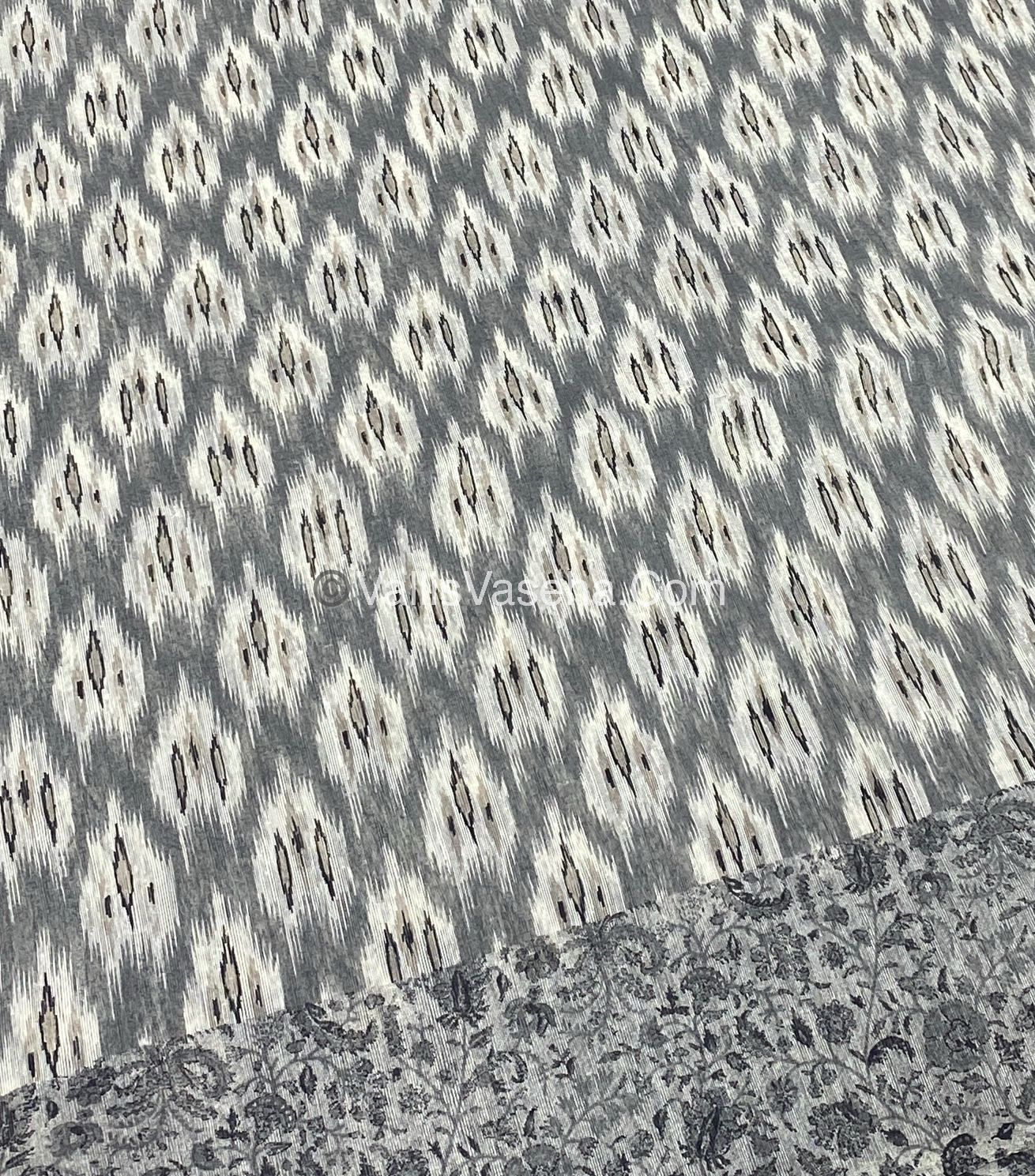 Jute Mixed Cotton Saree | VVJCS001