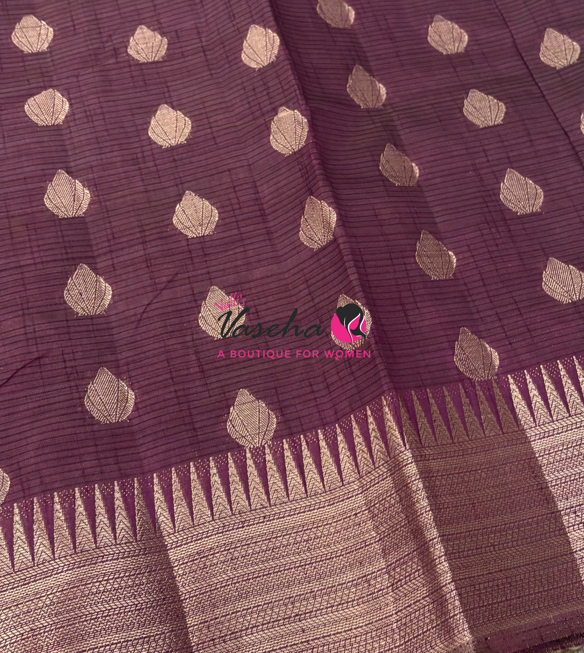 Semi Tussar Silk Saree | Winish Purple Shade |VVSTS053