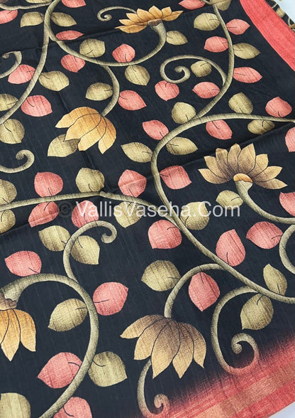 Art Silk / Semi Gicha Tussar Saree  - VVSGT002