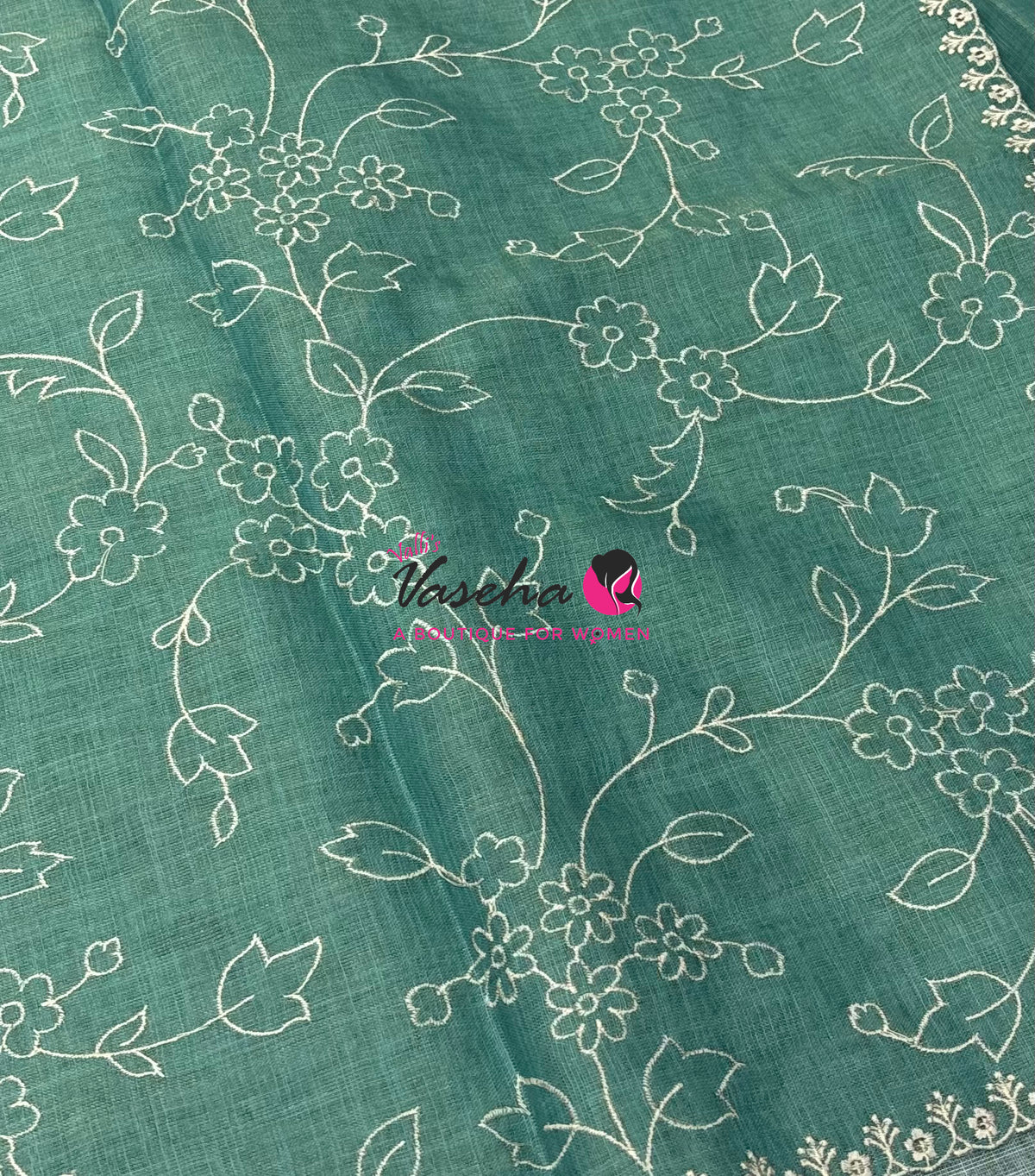 Linen Tissue Saree -  Blue Shade - VVLTS009