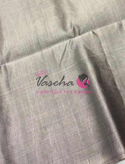 Pure Soft Silk Saree - (1.75 Warp) Shade Of Blue & Grey Combo - VVPSS064