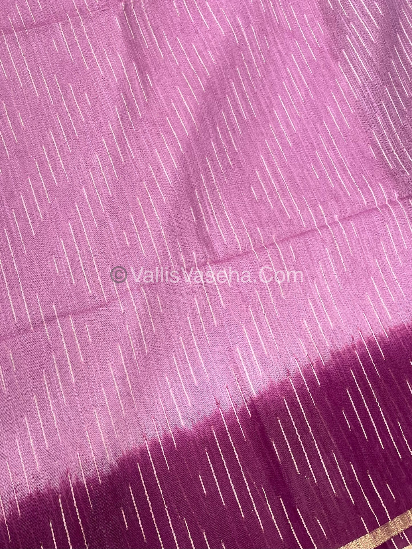 Bhagalpuri Silk | Pink with Purple Shade | VVBS010
