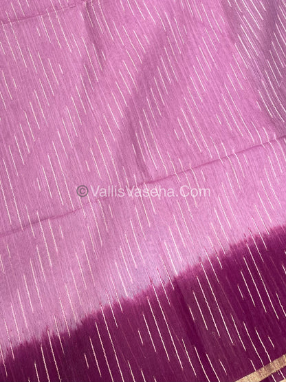 Bhagalpuri Silk | Pink with Purple Shade | VVBS010