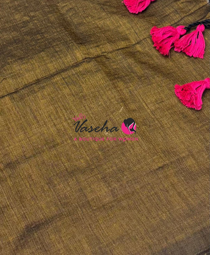 Budget Friendly Sarees - Casual Wear Sarees - Khadi Cotton Sarees - VVKCS028