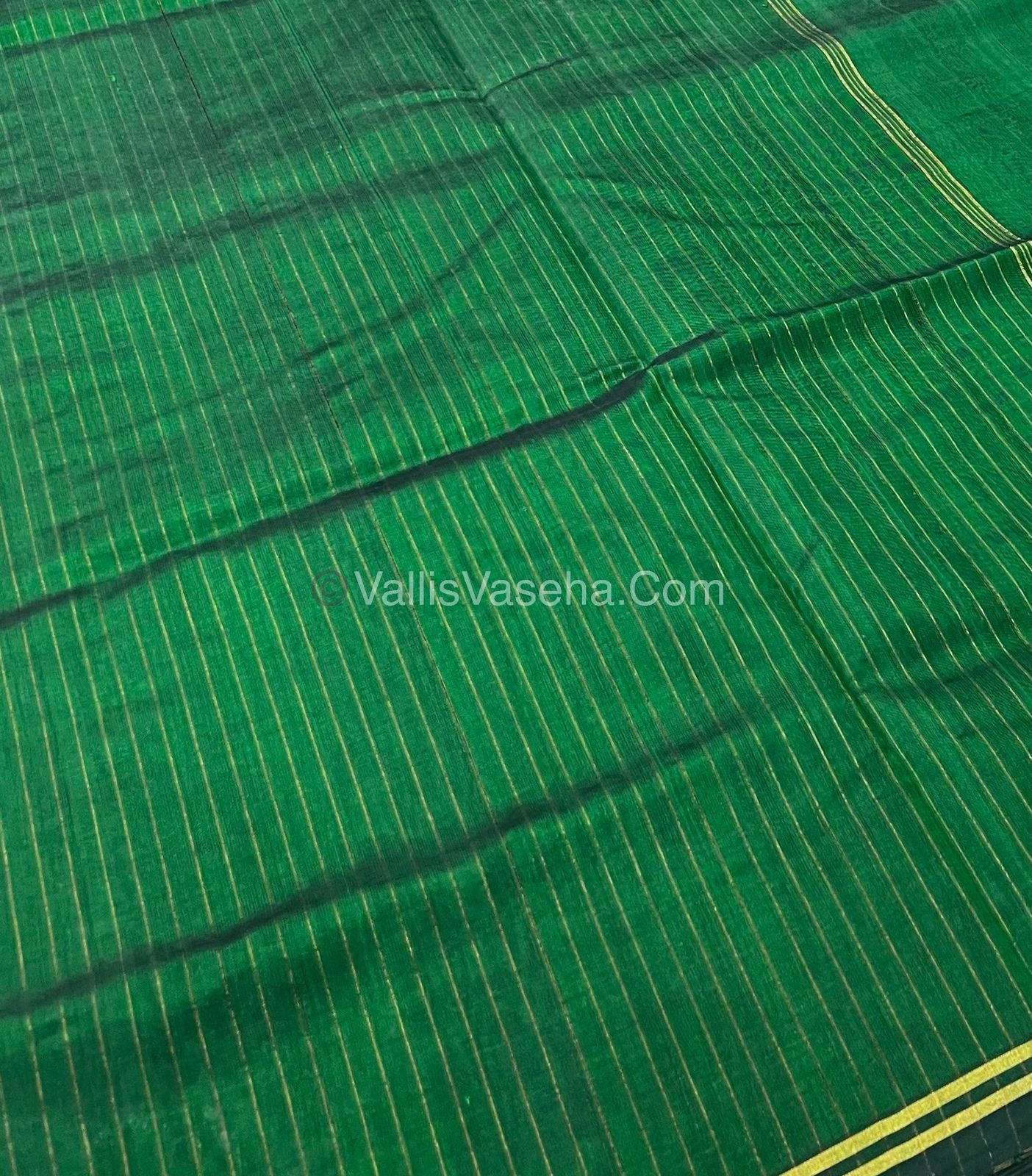 Pure Silk Cotton Sarees - Green Shade - VVPSC003