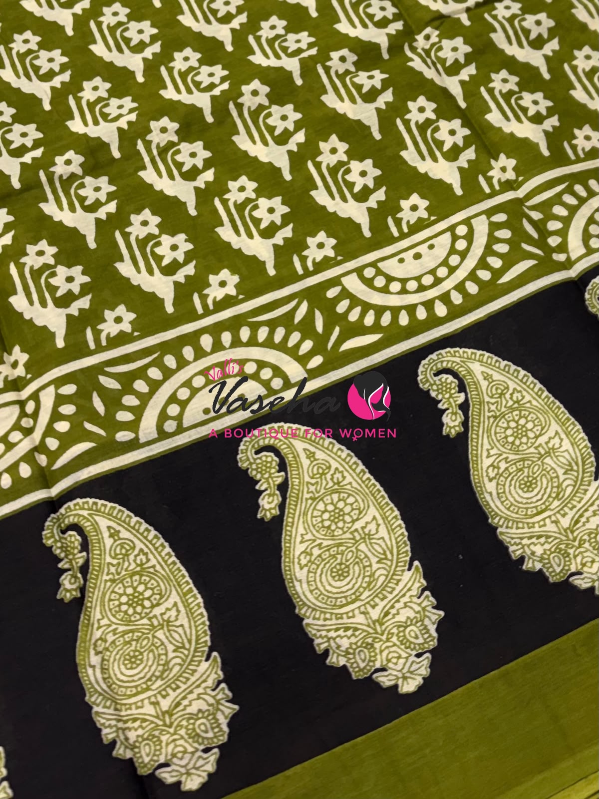 Pure Soft Mul Mul Cotton Sarees - Hand Block Prints - VVMMC011