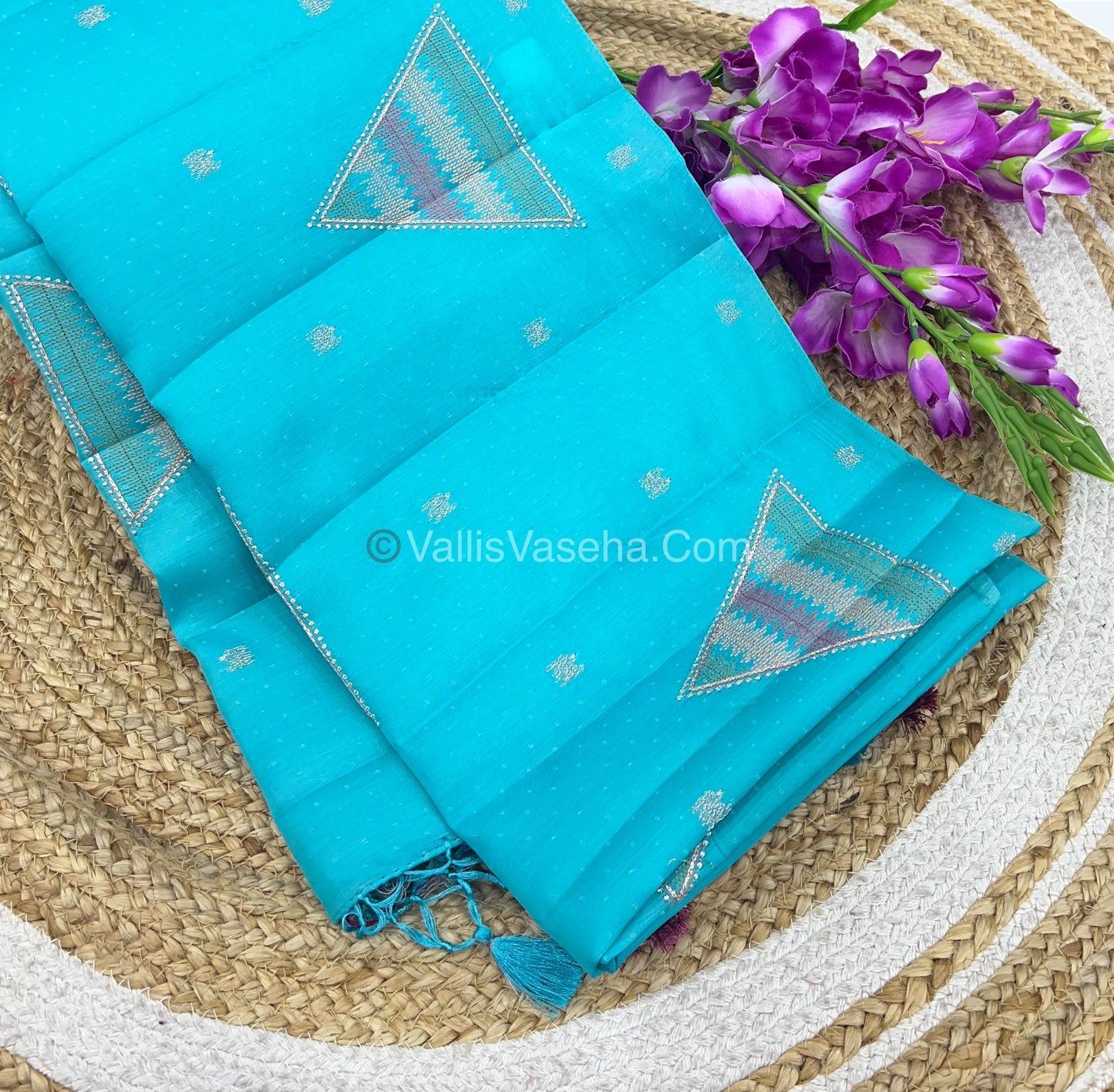 Butter Silk - Triangle Butta - Blue & Pink Combo - VVBS001