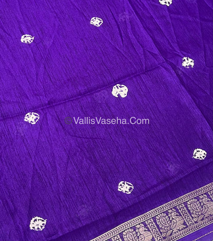 Casual Wear - Fancy Mixed Silk - Violetish Purple Shade - VVFMS002