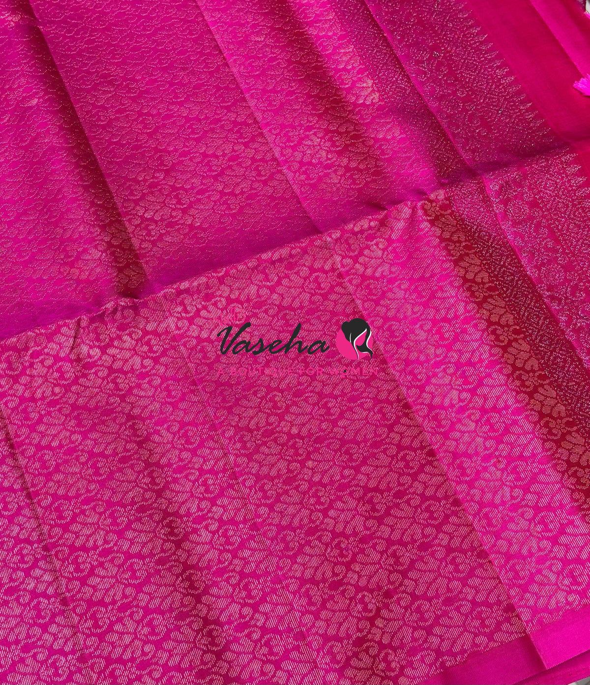 Pure Soft Silk Saree - Border Less  - Pink Shade - VVPSS131