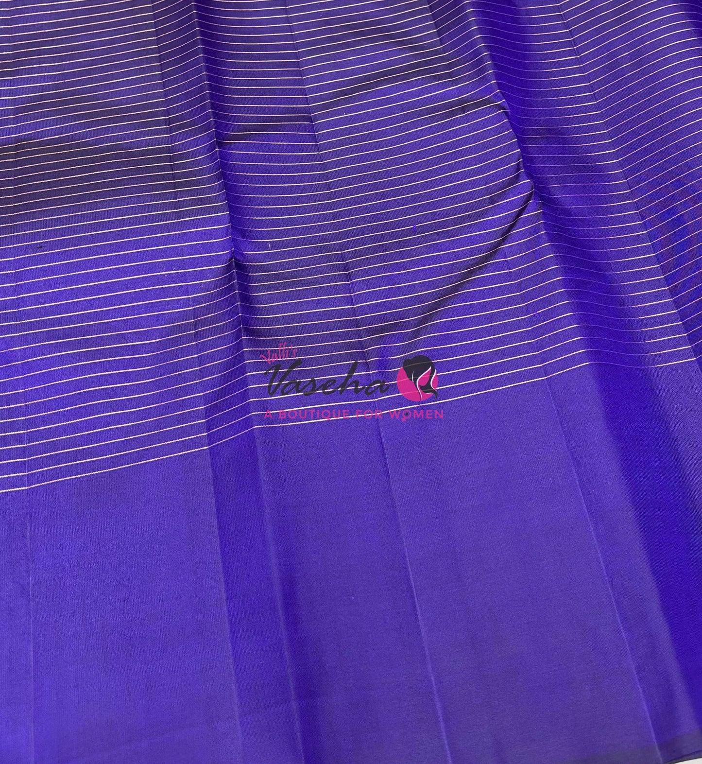 Pure Kanchipuram Silk Saree - Blue Shade  - VVPS058