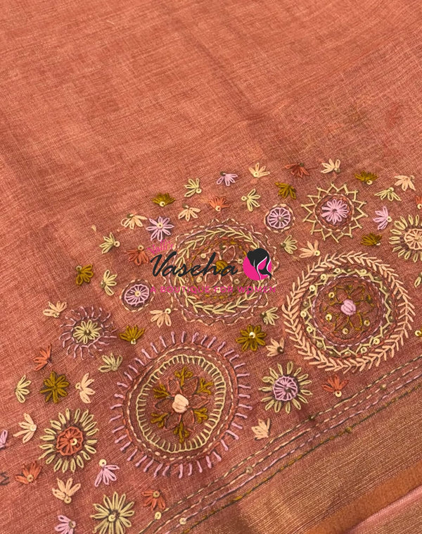 French Knot - Tissue Saree  - VVLFN019
