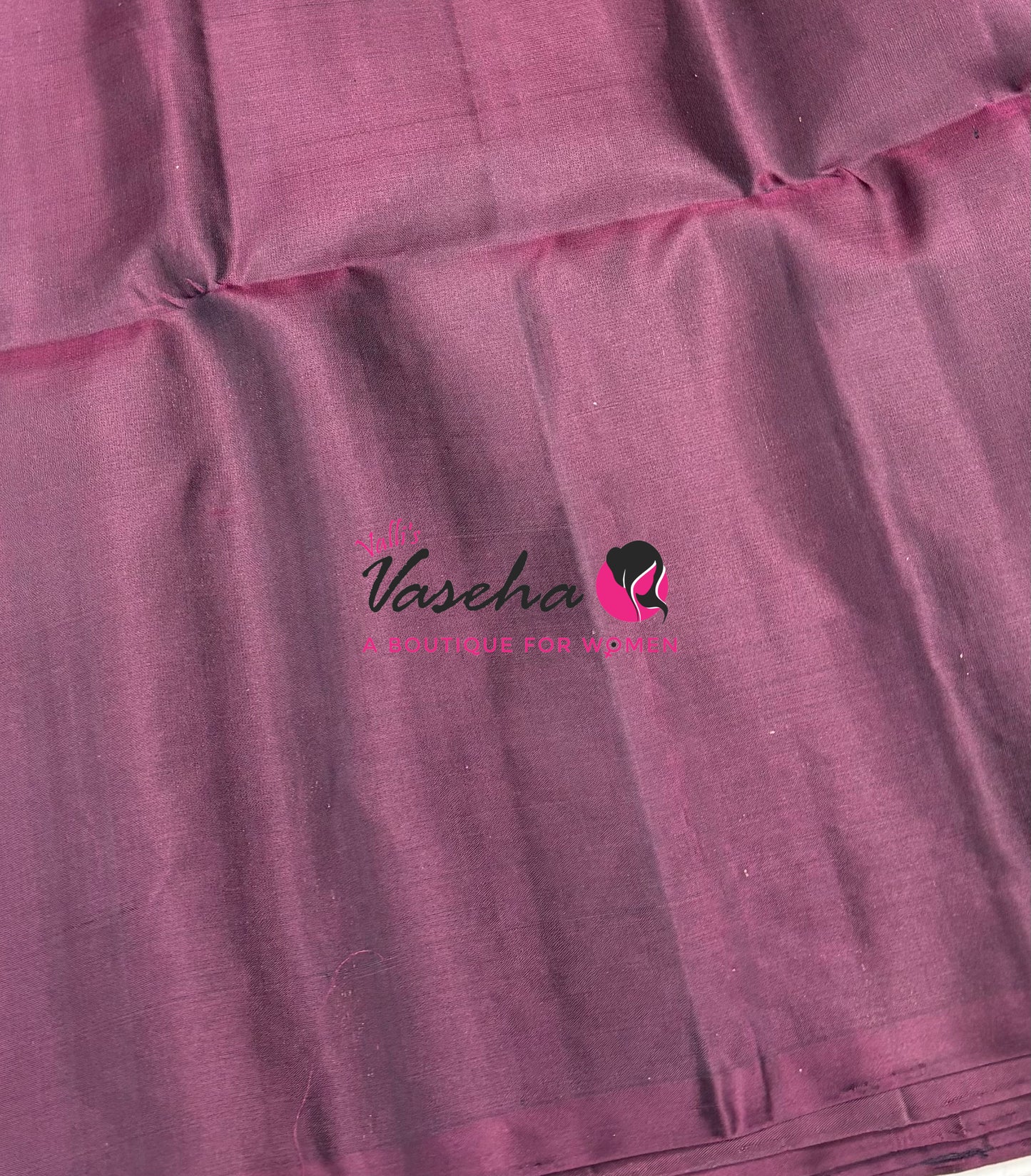 Pure Soft Silk Saree  - Border Less  - Maroon Wine Shade - VVPSS102