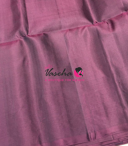 Pure Soft Silk Saree  - Border Less  - Maroon Wine Shade - VVPSS102