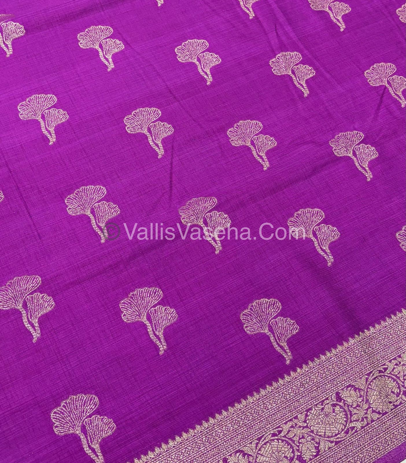 Banarasi - Heritage Silk - Semi Kathan Silk - Purplish Pink Shade - VVBHS010