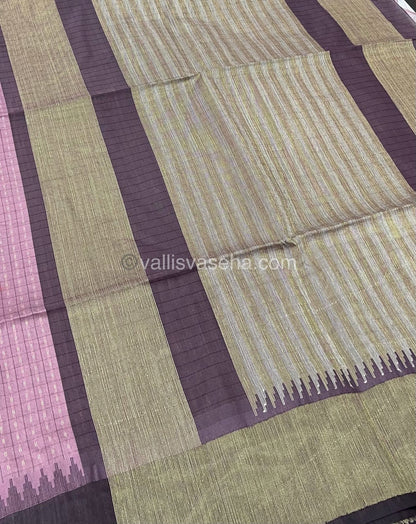 Semi Raw Silk - Lakshadeepam Design Weaving - VVRS004
