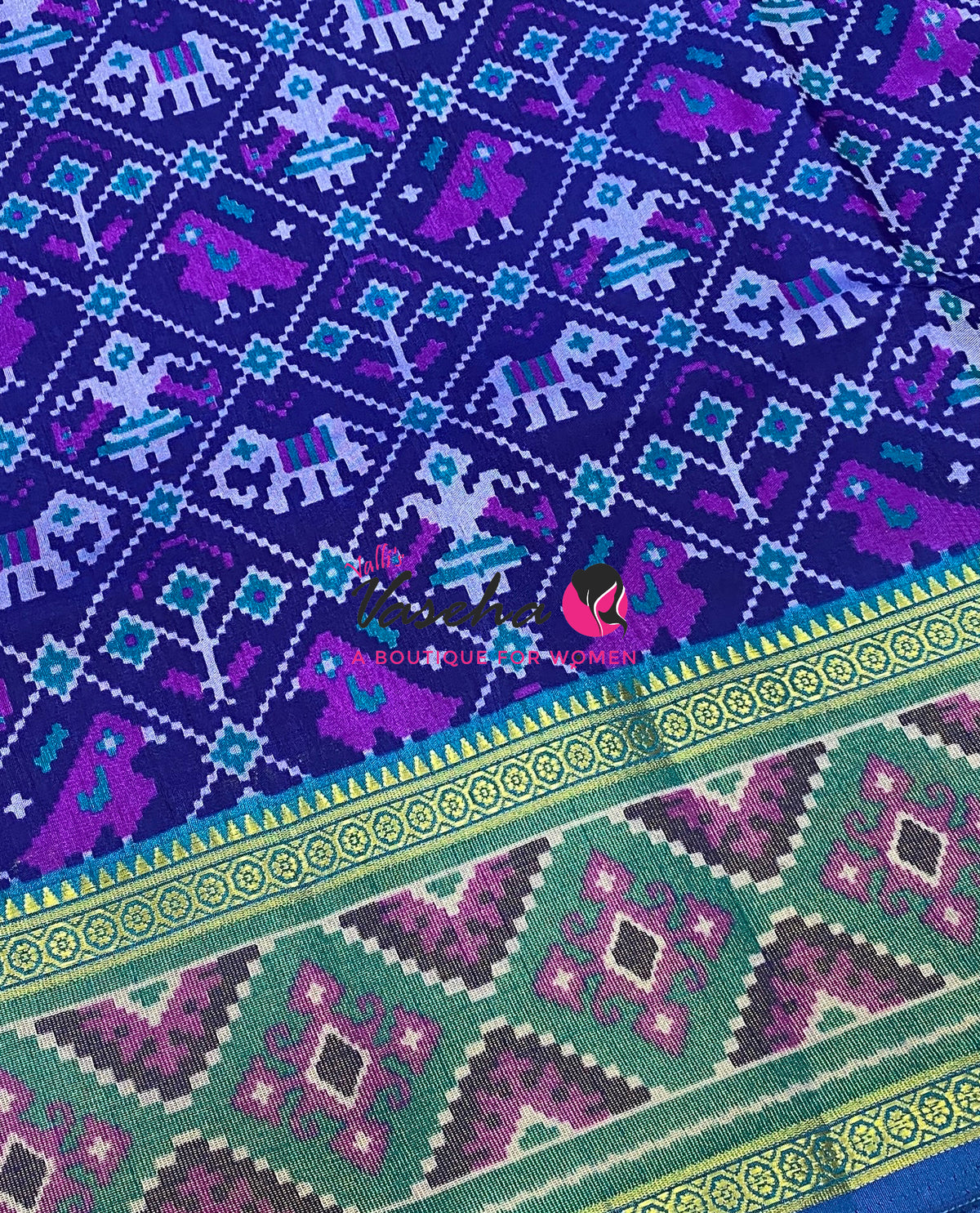 Semi Patola | Printed Silk Saree - Combo - VVSPS002