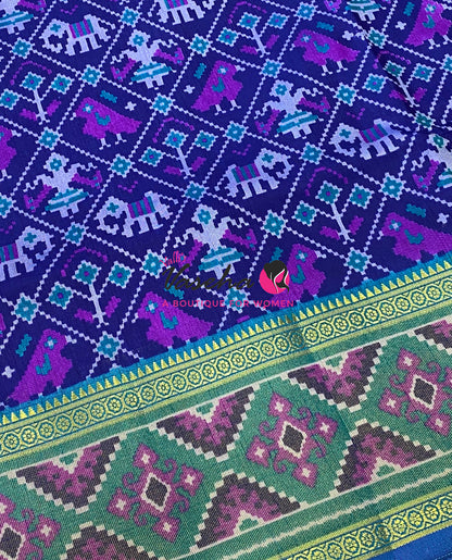 Semi Patola | Printed Silk Saree - Combo - VVSPS002