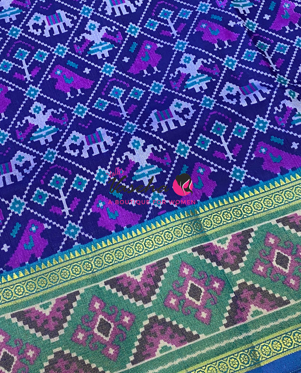 Semi Patola | Printed Silk Saree - Combo - VVSPS002