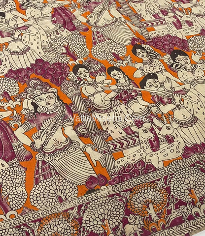 Pure Kalamkari Cotton Saree - VVPKC001