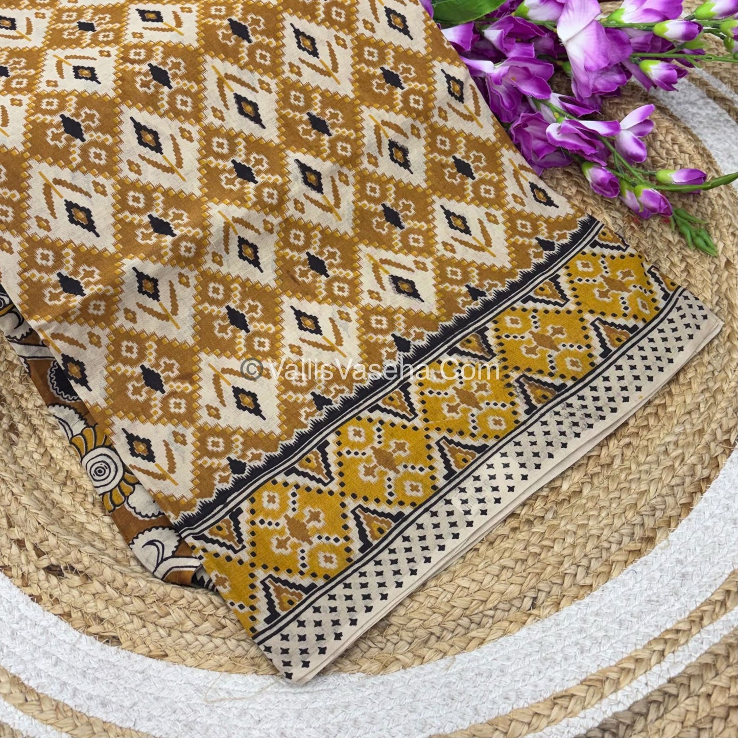 Pure Kalamkari Cotton Saree - VVPKC002