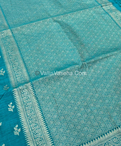 Banarasi - Heritage Silk - Semi Kathan Silk - Ramar Blue Shade - VVBHS003