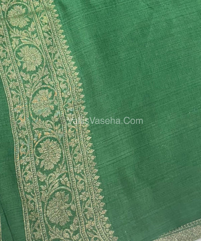 Banarasi - Heritage Silk - Semi Kathan Silk - Pista Green Shade- VVBHS001