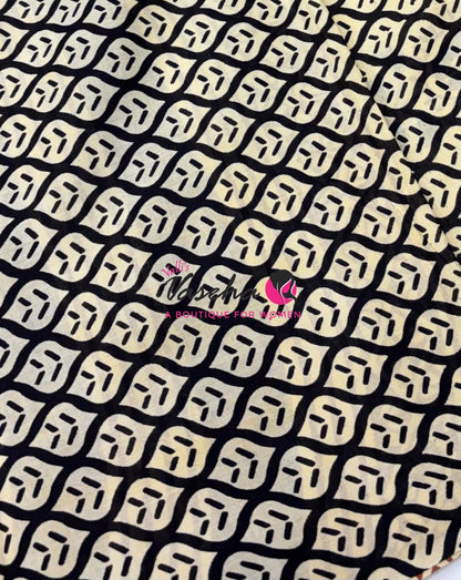 Pure Soft Mul Mul Cotton Sarees - Hand Block Prints - VVMMC011