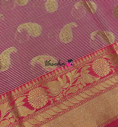 40% less - Offer Saree - Semi Banarsi Silk Saree - VVDS008