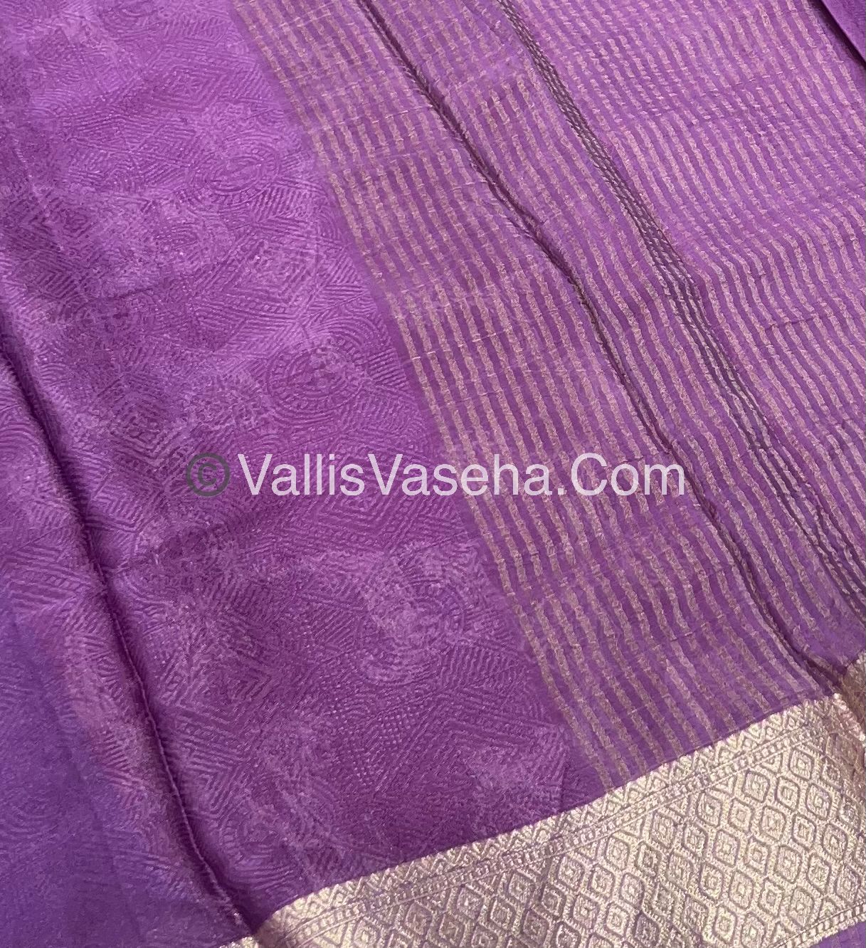Semi Viscose / Semi Mysore Crepe Silk Variety - Embossed Design - VVSMC002
