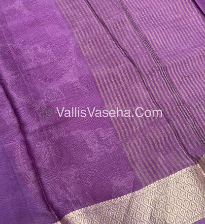 Semi Viscose / Semi Mysore Crepe Silk Variety - Embossed Design - VVSMC002
