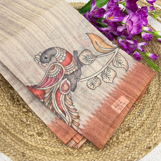 Semi Chanderi Saree - Digital Printed - VVSCD001