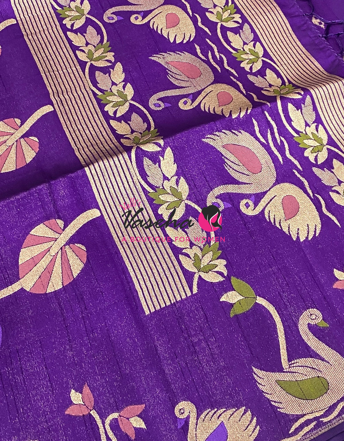 Banarasi - Heritage Meenakari Silk - Purple Shade - VVBHS013