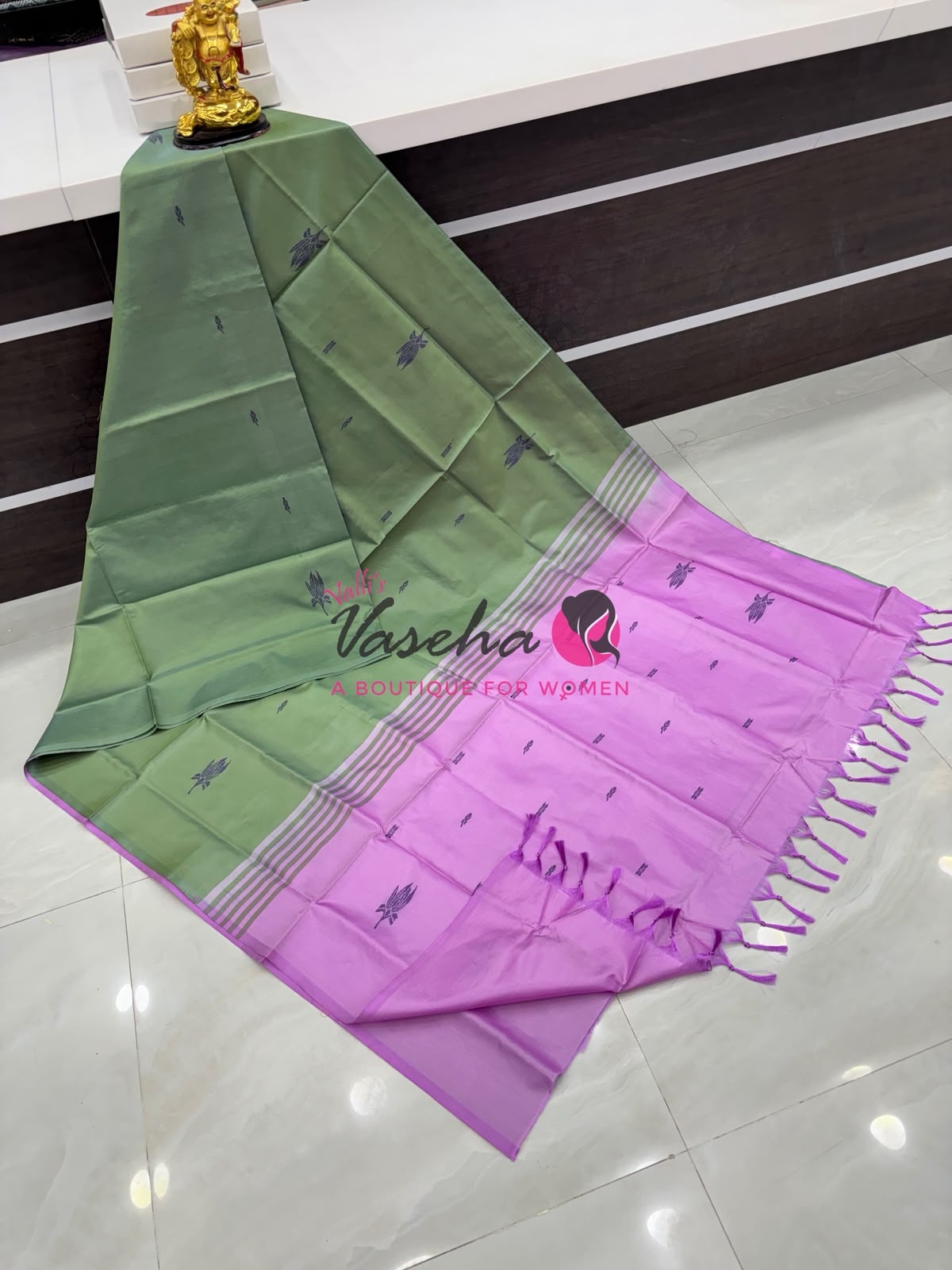 Vazhai Pattu Saree / Banana Pith - With Blouse - VVVPS002