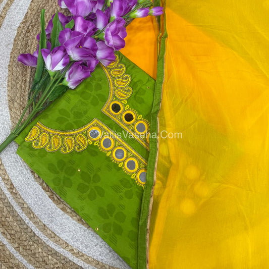 50% less - Offer Unstitched Material - Cotton Material - VVDUM001